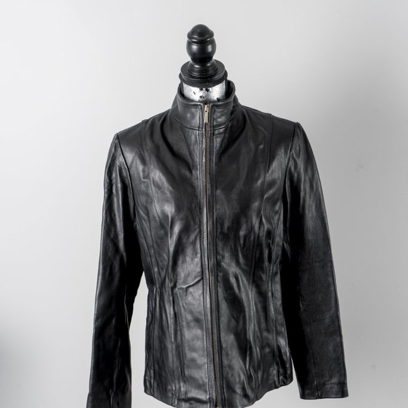 NWOT Cole Haan Leather jacket - Large - Picture 2 of 6